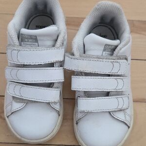 adidas Kids White Triple Velcro Sneakers